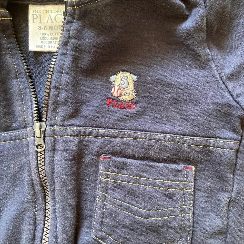 The Children's Place Navy Blue Hoodie, Size 3-6M